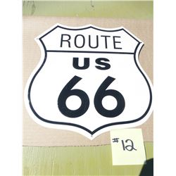 ROUTE 66 METAL SIGN