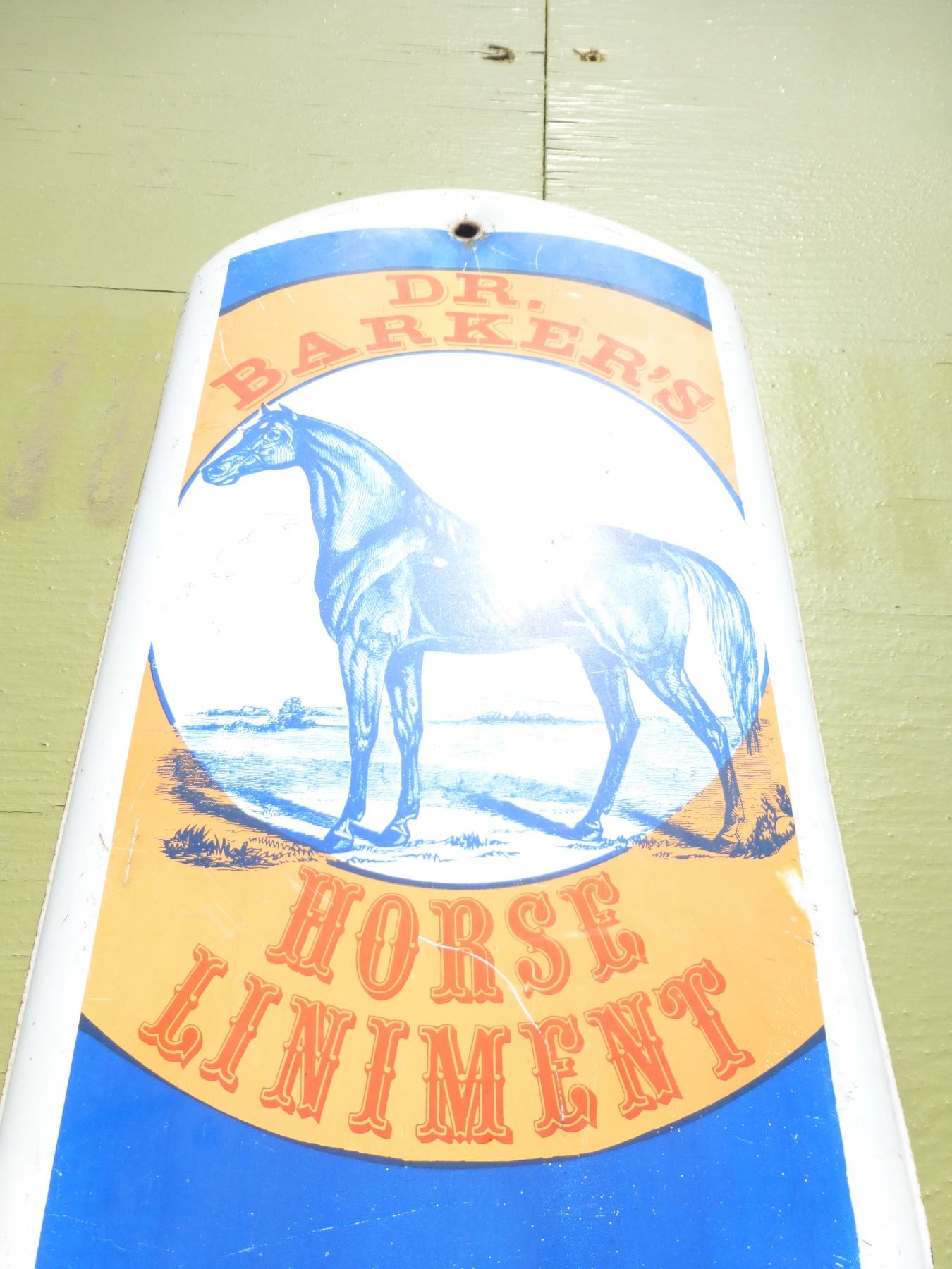 DR. BARKERS HORSE LINIMENT THERMOMETER
