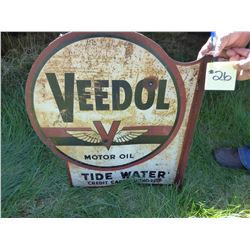 VEEDOL MOTOR OIL METAL SIGN