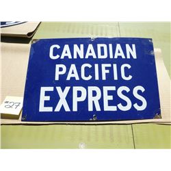 CANADIAN PACIFIC EXPRESS METAL SIGN