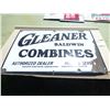 Image 1 : GLEANER COMBINES METAL SIGN