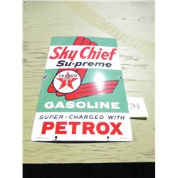 TEXACO SKY CHIEF SUPREME METAL SIGN