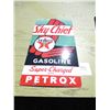 Image 1 : TEXACO SKY CHIEF SUPREME METAL SIGN