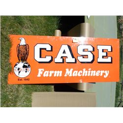 CASE FARM MACHINERY METAL SIGN