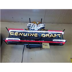 MILLER GENUINE DRAFT NEON SIGN