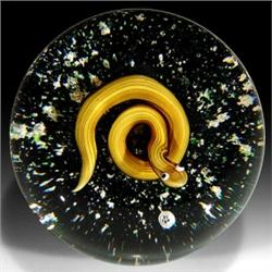 6: Baccarat 1979 Golden Snake Paperweight