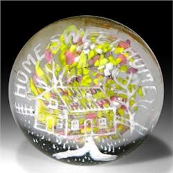 33: Antique American Frit Motto Paperweight