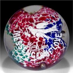 35: Edward Rithner Frit Motto Paperweight