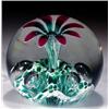 Image 1 : 52: Edward Rithner Ruby Flower Paperweight
