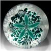 Image 2 : 53: Edward Rithner Teal Flower Paperweight