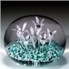 Image 1 : 54: Edward Rithner White Flowers Paperweight