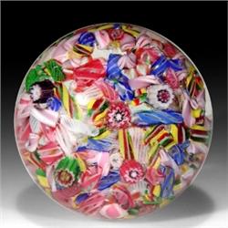 64: Chinese Scrambled Millefiori Paperweight