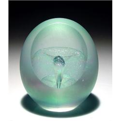 112: Eichholt Abstract Iridescent Paperweight