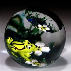 118: Glass Eye Studio 1999 Frog Paperweight
