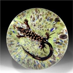 121: Harold Hacker Salamander Paperweight