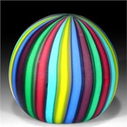 123: Italian Frosted Multi Paperweight