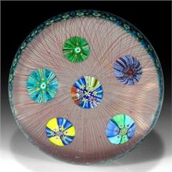 127: Italian Murano Millefiori Paperweight