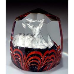 149: Antique Bohemian Deer Paperweight