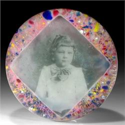163: Antique Photo Paperweight