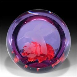 182: Caithness 1982 Hummingbird Paperweight