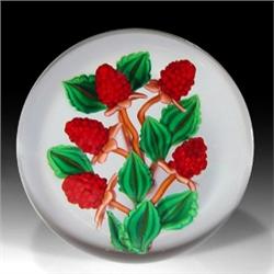 189: Ken Rosenfeld 1991 Raspberry Paperweight