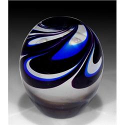 196: Kosta Sweden Jewel #5 Egg Paperweight