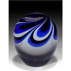 197: Kosta Sweden Jewel #5 Egg Paperweight