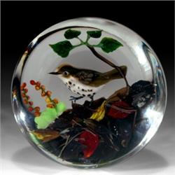 216: Rick Ayotte 1983 Ovenbird Paperweight