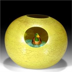 234: Sid Encased Mallard Duck Paperweight