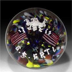 238: Antique American Patriotic Paperweight