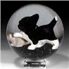 Image 2 : 262: Sulphide Large Glass Marble Cat & Mouse