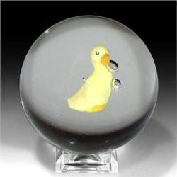 266: Sulphide Medium Marble with Yellow Duck