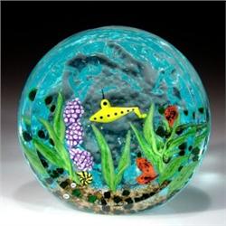 276: William Manson Yellow Sub Paperweight