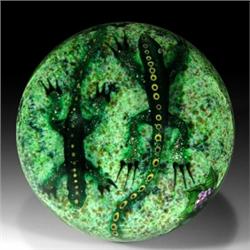 283: William Manson Two Lizards Paperweight