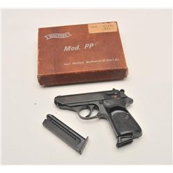 18AJ-2 NPPK-S-22 #115180Walther Model PPK/S DA semi-automatic pistol,  .22LR caliber, blued finish, 