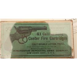 18BJ-10 FULL BOX COLT 1877 .41 CAL.Desirable full “picture” box (picture of Colt  Model 1877 Thunder