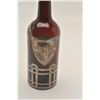Image 2 : EE-4 19TH CENTURY BACK BAR BOTTLE19th century back bar bottle with overlaid  silver on amber blown g
