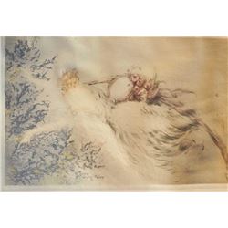 EVE-22 HAND SIGNED ICART PRINTHand signed original Louis Icart print #300  in pencil. Printer marked