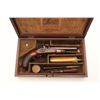 Image 13 : 18BL-8 SAMUEL NOCKFine Cased double barreled side by side  percussion pistol by Samuel Nock,  approx