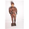 Image 1 : EVE-2 CARVED & PAINTED KNIGHT18th Century carved and painted jesso figure  of life size (68” tall) k