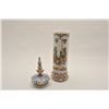 Image 4 : EVE-72 ART GLASS COVERED URN19th Century art glass covered urn with  scenes of knights in armor with