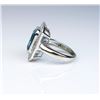 Image 4 : 18CAI-6 BLUE ZIRCON & DIAMOND RINGExquisite ring featuring a Fine Blue Zircon  weighing approx. 5.74