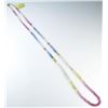 Image 1 : 18CAI-8 SAPPHIRE NECKLACEGorgeous Sapphire necklace featuring  briolette cut rainbow colored natural