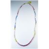Image 2 : 18CAI-8 SAPPHIRE NECKLACEGorgeous Sapphire necklace featuring  briolette cut rainbow colored natural
