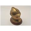 Image 2 : EVE-74 ARMORAL HELMET¾” size armoral helmet constructed of  engraved brass on marble with concealed 