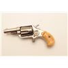 Image 4 : 18CF-3 COLT NEW LINEColt New Line .38 caliber revolver nickel  plated with authentic period ivory gr