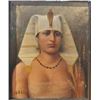 Image 2 : EVE-18 OIL ON CANVAS19th to early 20th century oil on canvas of  Egyptian princess in vintage origin