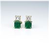 Image 2 : 18CAI-7 EMERALD & DIAMONDAmazing GIA certified fine matching Colombian  Emeralds weighing 2.08 carat