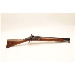 18A-19 HUGE PERC. RAIL OR WALL GUNHuge percussion rail or wall gun circa 1850  signed J. Giro at the