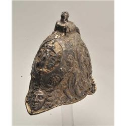 EVE-75 ELKINGTON HELMETMagnificent Elkington helmet with “VR” and  museum stamp inside showing most 